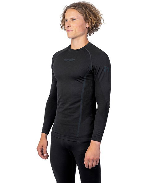 Pánska funkčná termobielizeň HANNAH THERMO ACTIVE TS L/S, anthracite