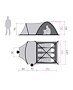 Tent HANNAH CAMPING ARRANT 4, spring green/cloudy gray II